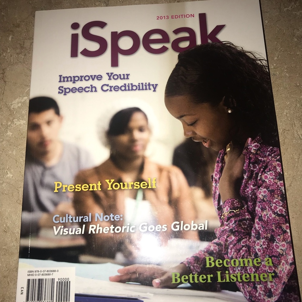 Speech class book.